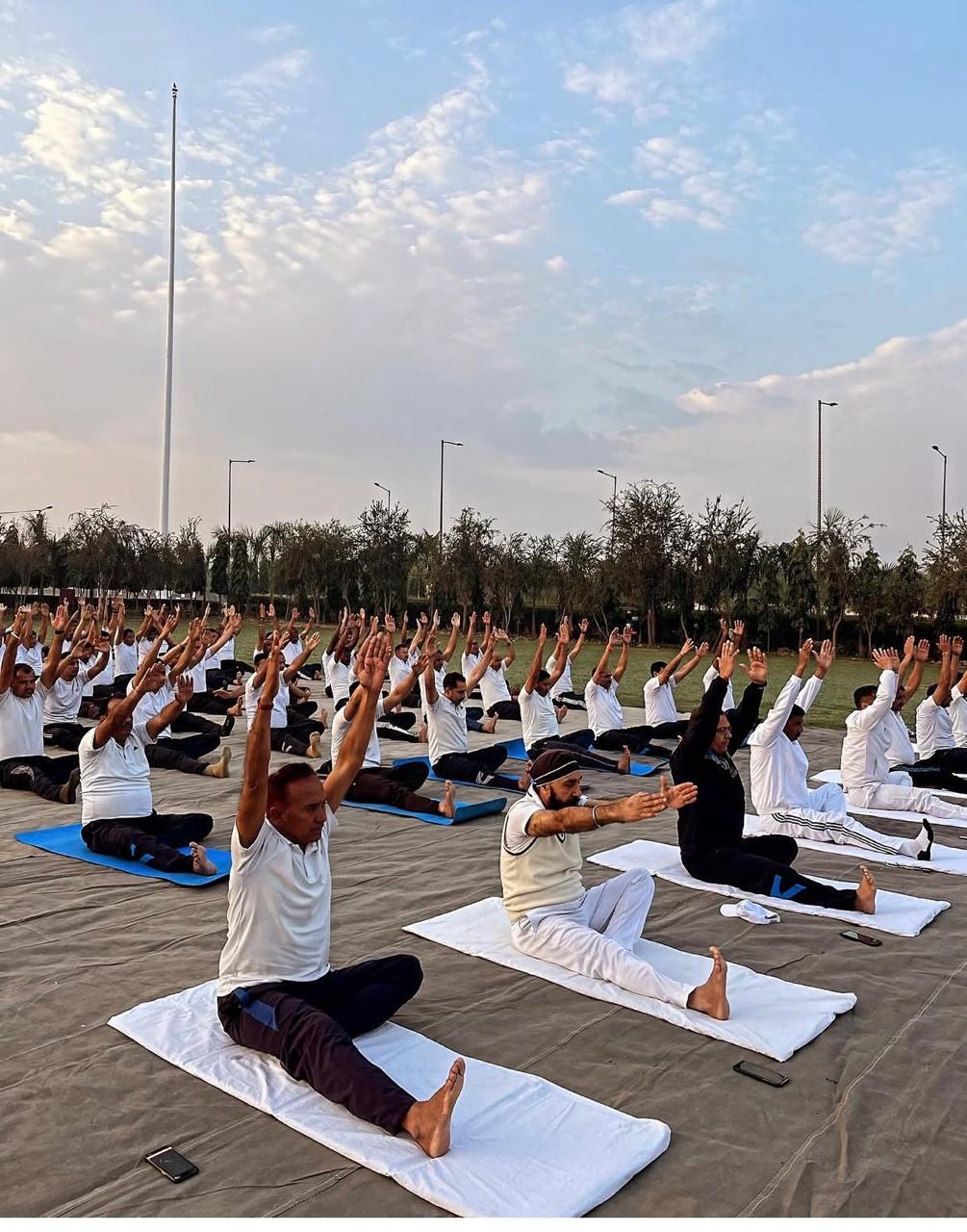 Kids yoga group session